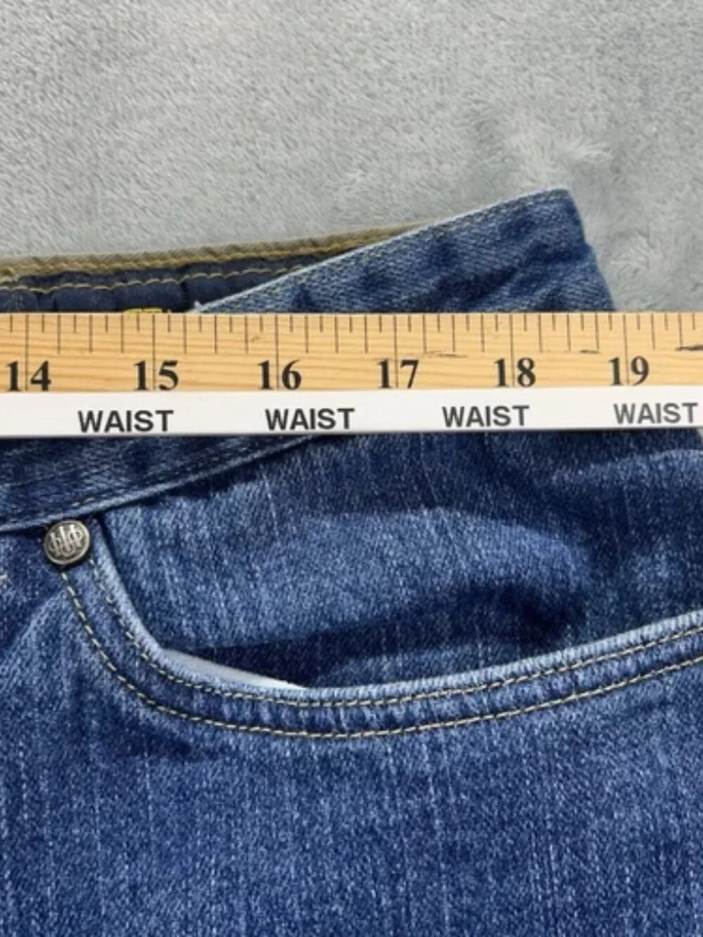 Beretta Jeans Mens 38x28 Straight Leg Made in USA Dark Wash Casual
